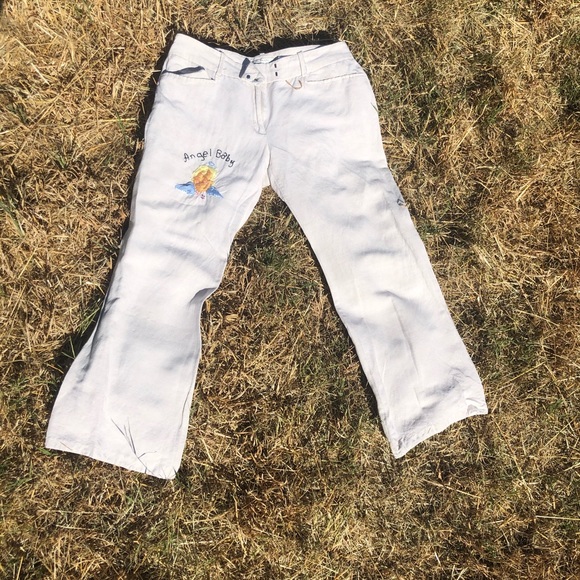 Angel baby embroidered bell bottoms - Picture 1 of 3